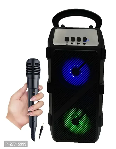 TOP BRAND |3D sound|Water resistant| Extra Bass Stereo sound quality |Led Colour Changing Lights | mini Home theatre| AUX supported| wireless Speaker| Long hour battery Life 10 W  bluetooth speaker-thumb0