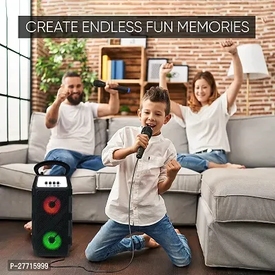 TOP BRAND |3D sound|Water resistant| Extra Bass Stereo sound quality |Led Colour Changing Lights | mini Home theatre| AUX supported| wireless Speaker| Long hour battery Life 10 W  bluetooth speaker-thumb5