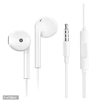 Oppo Earphone In-Ear Extra Bass With 3.5 MM Jack Headphone, Calling Mic Generic (White, In The Ear)-thumb2