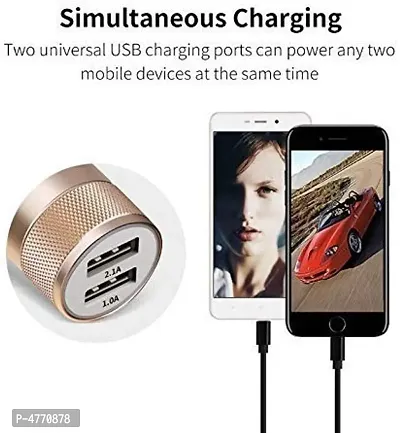 Mobile Car Mobile Charger Dual USB Car Charger Blue-thumb2