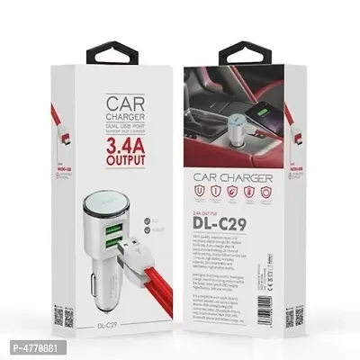 Car Mobile Charger DL-C29 White-thumb0