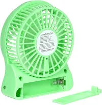 Usb Fan Green Pack Of 1 Mini Portable Fan With 3 Speed Level Rechargeable-thumb1