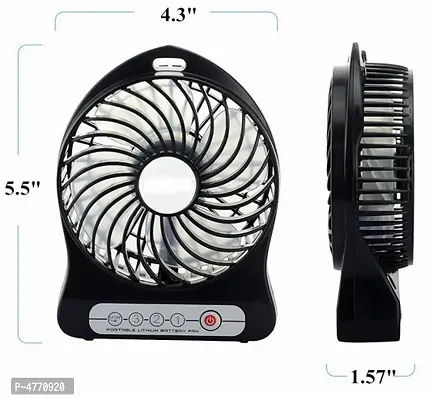 Small Hand Held Battery Operated USB Fan With 3 Settings For Travel Home, Office  Outdoor Use Mix Color Code-X10