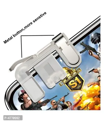 PUBG Metal Sensitive Shoot/Aim Buttons L1 R1 Trigger Mobile Game Controller For Android  iOS Gaming Accessory Kit-thumb3