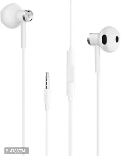 Mi Earphone Jack In-Ear Extra Bass Wired Earphone With Volume Button  Mic Compatible With All Smartphones