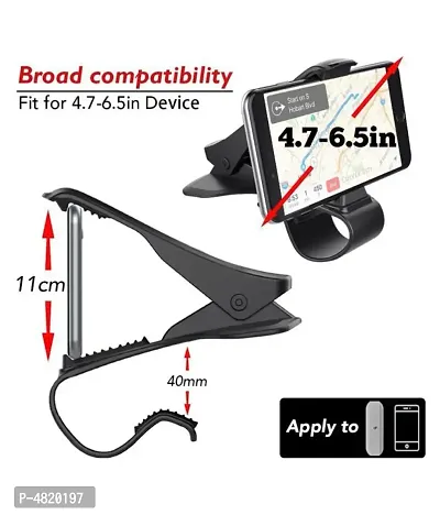 Combo Offer Dashboard Mobile Phone Mount Stand || Car Chimti Dashboard Phone Holder Mount Mobile Clip Stand For All Smartphones And One Foldable Holder Mobile Stand-thumb3