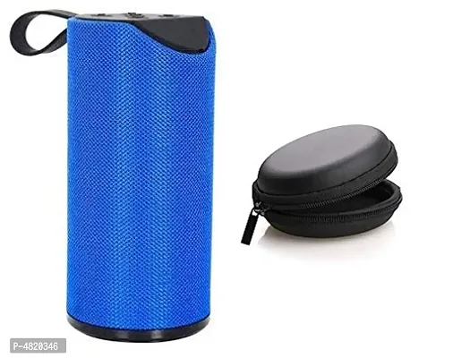 Wireless  Splash Proof Bluetooth Speaker Mobile With Earphone Pouch