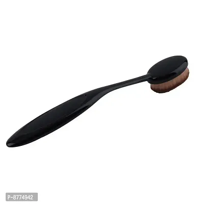Imported Oval Foundation Brush, Black-thumb3