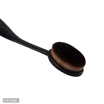 Imported Oval Foundation Brush, Black-thumb4