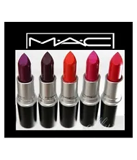 Mac Eaglehunt 8 Combo Of 7 Bullet Lipstick With 1 Eyelash For Women-thumb1