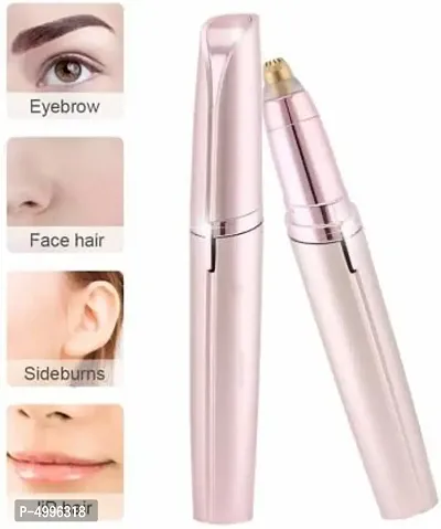 Combo Pack Flawless Eyebrow  Face Trimmer Painless Epilator Mini Eye Brow Shaper Shaver Razor Portable Facial Hair Remover for Women Strips-thumb3