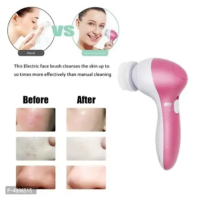 Women Painless Safe Battery Operatable Facial Hair Remover Trimmer For Upper Lip, Chin, Eyebrows, Cheek Razor And Shaver With 5 In 1 Face Facial Multifunction Massage Machine-thumb4