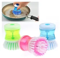 Cleaning Brush, Kitchen Accessories Items, Dish/Washbasin Plastic Cleaning Brush Liquid Soap Dispenser/Dish Cleaning Brush/Sink Brush For Kitchen-thumb3