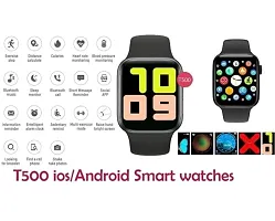 Trending T-500 Smart Watch LED with Daily Activity Tracker for Touchscreen Receive or Cancel Calling , Heart Rate Sensor Sleep M-thumb2