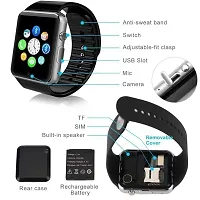 A1 Smart Watch with calling feature Smartwatch   3D Screen Magnifier Eyes Protection Enlarged Expander Support for All Android Phone-thumb2
