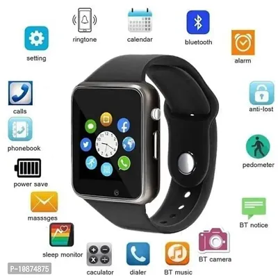 A1 Smart Watch with calling feature Smartwatch   3D Screen Magnifier Eyes Protection Enlarged Expander Support for All Android Phone-thumb4