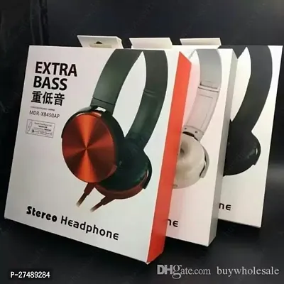 Extra Bass Wired Headphones With Mic Headphones-thumb0