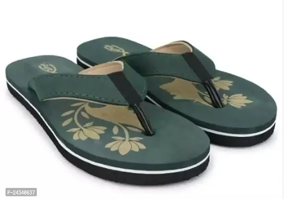 Buy Elegant Green Rubber Slippers For Women Online In India At