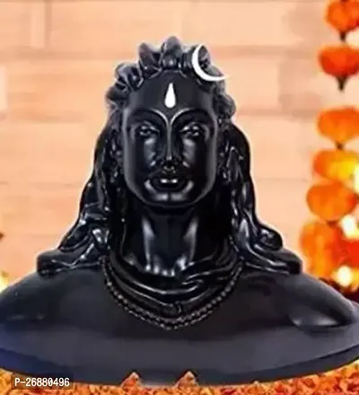 Classic Ceramic Adiyogi Shiva Statue Figurines God Idols For Car Dashboard-thumb0