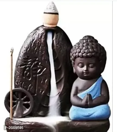 Classic Blue Chakra Buddha Smoke Fountain With 10 Sticks-thumb0