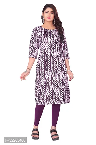 Stylish White Crepe Kurta For Women-thumb0