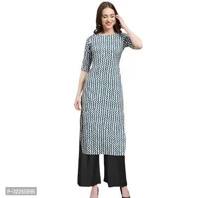 Stylish blue Crepe Kurta For Women-thumb0