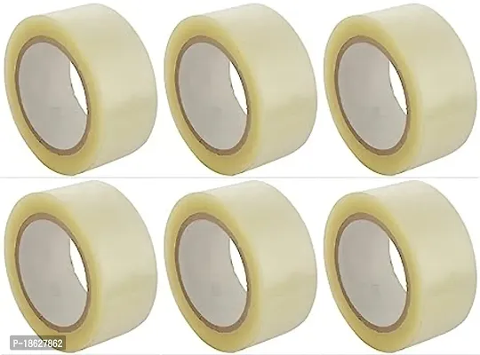 Ransparent Adhesive Bopp Tape 2 Inch Width X 65 Meter Length Roll Packing Tape 6 Rolls-thumb0