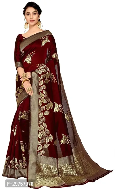 Stylish Art Silk Saree with Blouse Piece