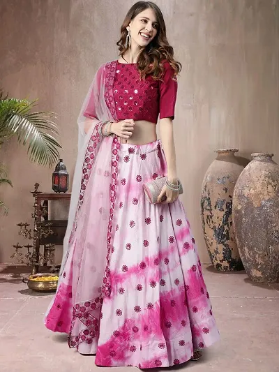 Fabulous Women Georgette Semi Stitched Lehenga Choli