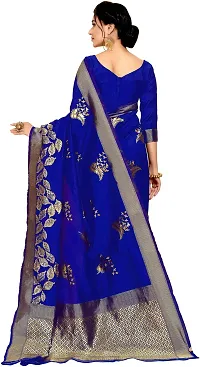 Stylish Art Silk Saree with Blouse Piece-thumb1