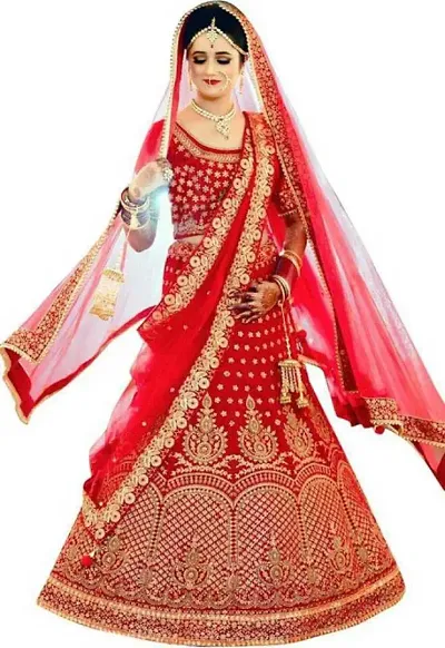 Latest Attractive Velvet Semi-Stitched Lehenga Choli