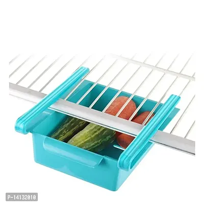 Fridge Space Saver Organizer Slide Storage Racks Shelf -3 Pieces