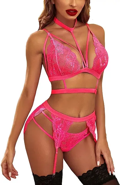 Designer Lace Lingerie Set For Women