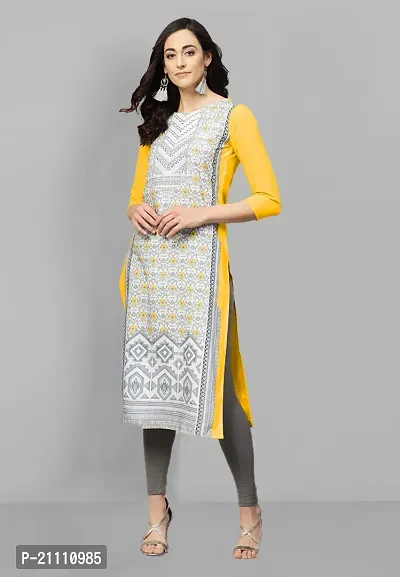 Elegant Poly Crepe Printed Kurta For Men