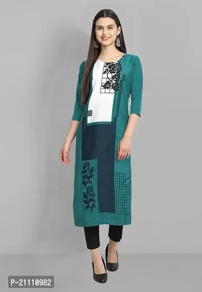 Elegant Poly Crepe Printed Kurta For Men