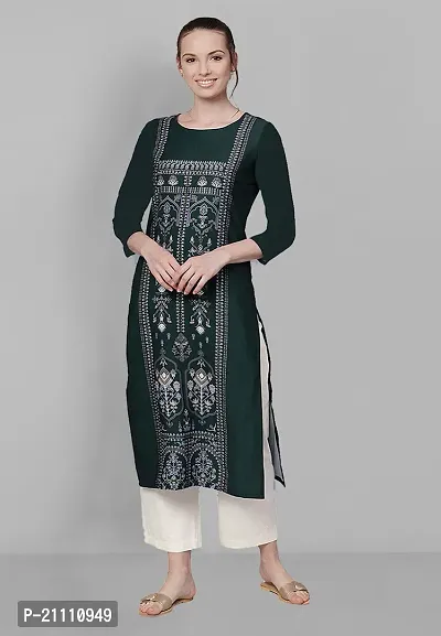 Elegant Poly Crepe Printed Kurta For Men