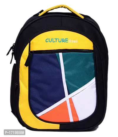 Culture Water Resistance School Bagpack For Kids In Multicoolor (Boys and Girl for 3 to 7 Years) (14 inch, Black)