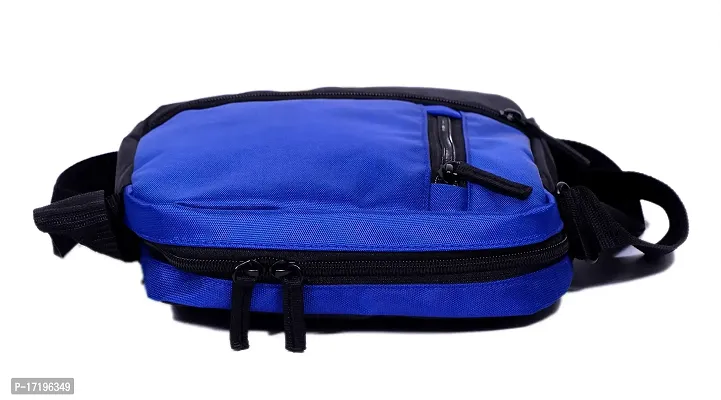 Culture Water Resistance Messenger Siling Bag, Side Bag for Men and Women (Blue)-thumb2