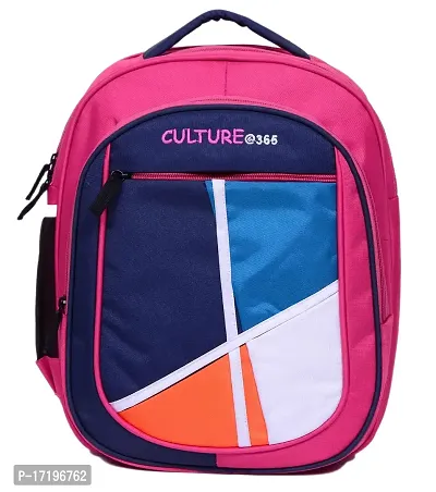 Culture Water Resistance School Bagpack For Kids In Multicoolor (Boys and Girl for 3 to 7 Years) (14 inch, pink)