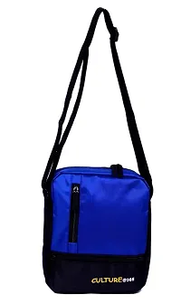 Culture Water Resistance Messenger Siling Bag, Side Bag for Men and Women (Blue)-thumb3