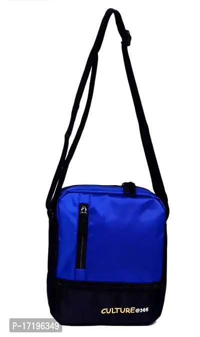 Culture Water Resistance Messenger Siling Bag, Side Bag for Men and Women (Blue)-thumb4