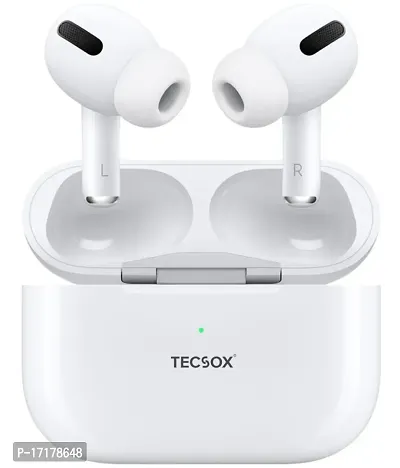 Tecsox TecPod Airbuds Bluetooth Bluetooth Earphone In Ear Powerfull Bass Black-thumb0