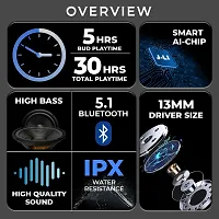 Tecsox Ultrapod In Ear Bluetooth Earbuds | 5 Hr PlayTime | IPX4(Splash Proof) Powerfull Bass TWS-Bluetooth Headphone V 5-thumb4