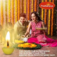 PRATHAMPUJA Wax Free Pure Cow Ghee Diya (100 Diyas) for Puja and Special Ocassions-thumb2