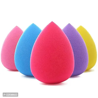 AVTY 5 Pcs Makeup Sponge Set Blender Beauty Foundation Blending Sponge, Flawless for Liquid, Cream, and Powder, Multi-colored Makeup Sponges