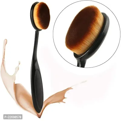 AVTY Professional Foundation Brush,Oval Brush And Blender Beauty Sponge Puff - Pack Of 3-thumb2