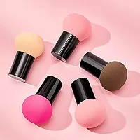 AVTY5pcs Foundation Sponge Powder Puff Mushroom Head Dry Wet Dual-use Cosmetic Sponge Face Puffs BB Cream Air Cushion Makeup Tools(Random Color)-thumb3