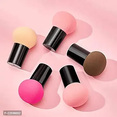 AVTY5pcs Foundation Sponge Powder Puff Mushroom Head Dry Wet Dual-use Cosmetic Sponge Face Puffs BB Cream Air Cushion Makeup Tools(Random Color)-thumb4