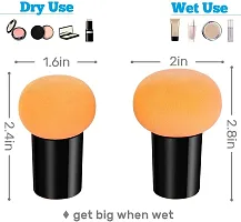 3pcs Makeup Powder Puff with Case Mushroom Head Beauty Sponge Applicator Foundation Puff Brush-thumb3