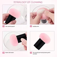 AVTY5pcs Foundation Sponge Powder Puff Mushroom Head Dry Wet Dual-use Cosmetic Sponge Face Puffs BB Cream Air Cushion Makeup Tools(Random Color)-thumb1